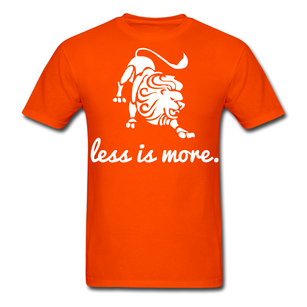 Less is More  Men's T-Shirt - orange