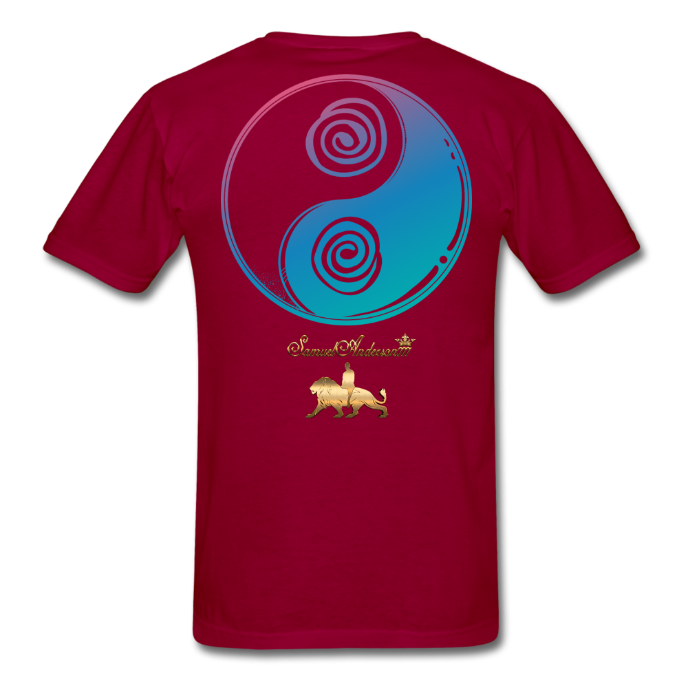 Higher Vibrations  Men's T-Shirt - dark red