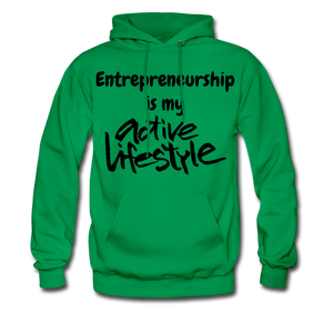 My Active Lifestyle Men's Hoodie - kelly green