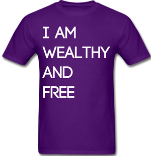 Wealthy and Free Men's T-Shirt - purple