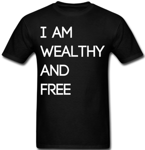 Wealthy and Free Men's T-Shirt - black