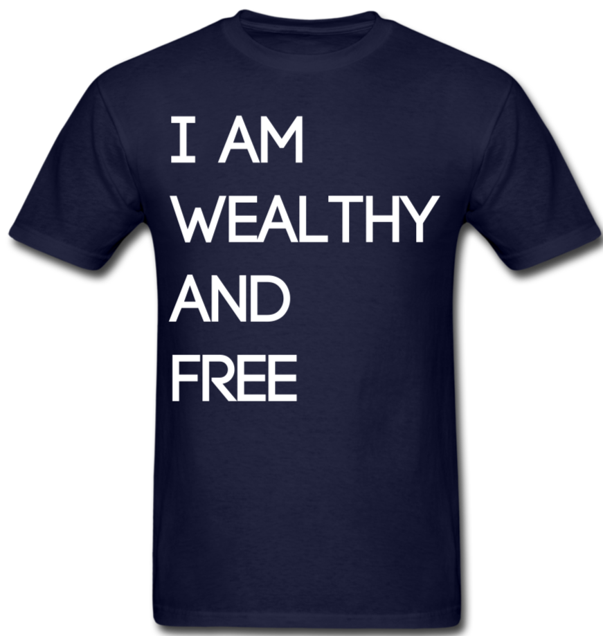 Wealthy and Free Men's T-Shirt - navy